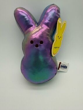 Peeps 6.5" Iridescent Easter Purple Bunny Stuffed Animal Plush Toy Dan Dee New